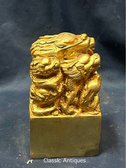 ตราประทับ เก้ามังกร กะไหล่ทอง A10 รูปที่ 11