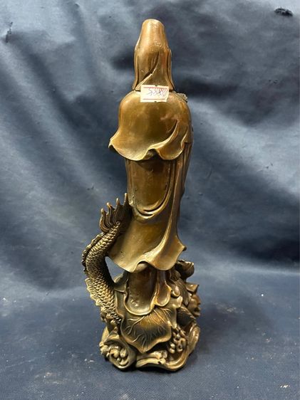 เจ้าแม่กวนอิม ขี่มังกร ทองเหลืองสะสมA20 รูปที่ 7
