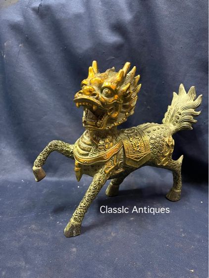 กิเลน คู่ทองเหลือง ขนาดใหญ่สะสม รูปที่ 10