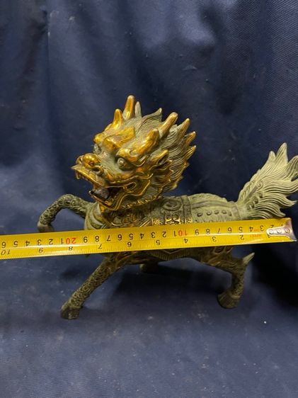 กิเลน คู่ทองเหลือง ขนาดใหญ่สะสม รูปที่ 13