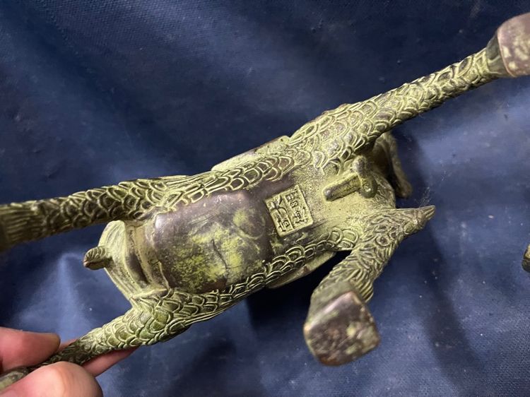 กิเลน คู่ทองเหลือง ขนาดใหญ่สะสม รูปที่ 8