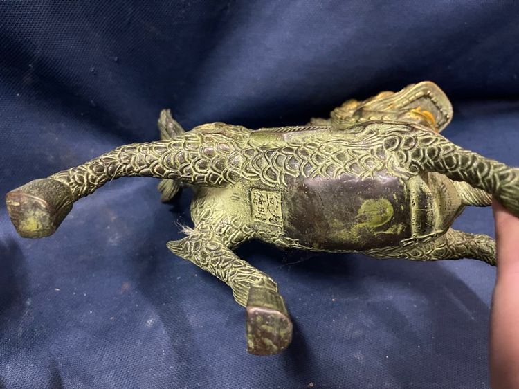 กิเลน คู่ทองเหลือง ขนาดใหญ่สะสม รูปที่ 9