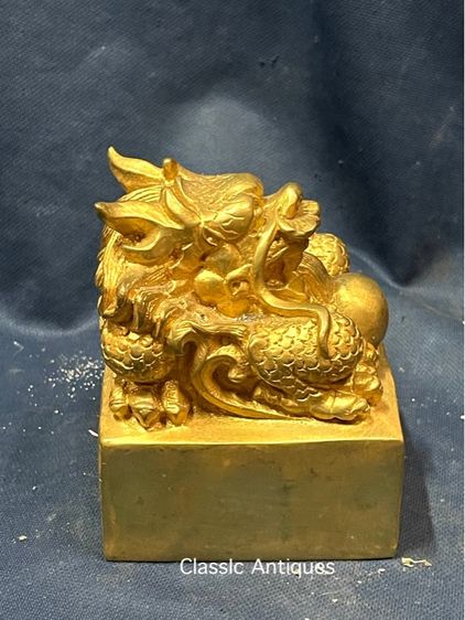 ตราประทับ มังกร กะไหล่ทอง A11 รูปที่ 5