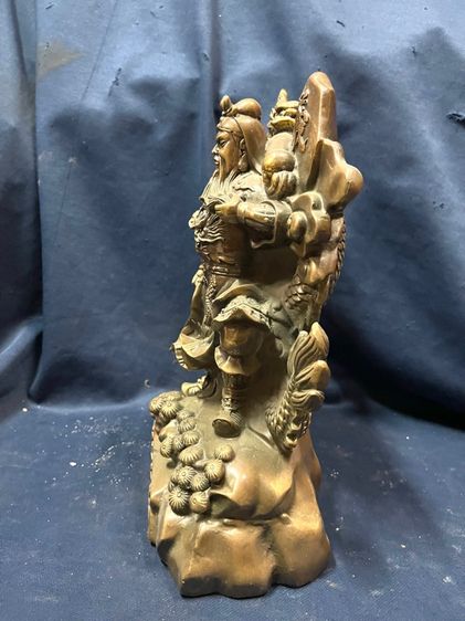 เทพเจ้ากวนอู ขี่มังกร ทองเหลือง  รูปที่ 6