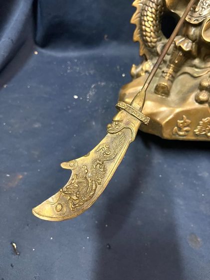 เทพเจ้ากวนอู ขี่มังกร ทองเหลือง  รูปที่ 15