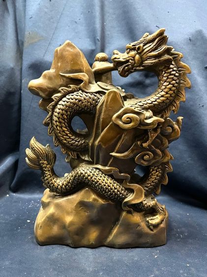 เทพเจ้ากวนอู ขี่มังกร ทองเหลือง  รูปที่ 5