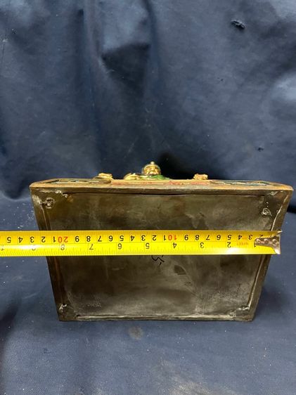 เทพเจ้ากวนอู นั่งบัญชาการ ทองเหลืองลงยา สะสม รูปที่ 17