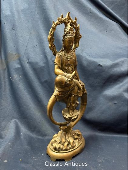 เจ้าแม่กวนอิม ทองเหลืองสะสม รูปที่ 3