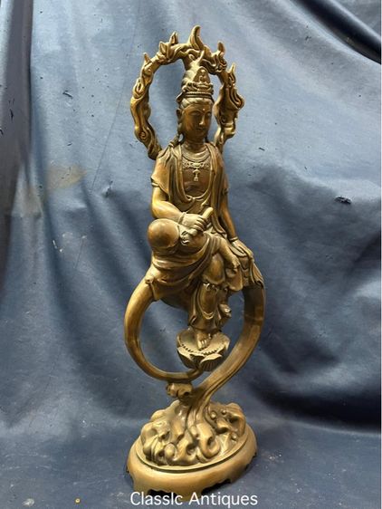 เจ้าแม่กวนอิม ทองเหลืองสะสม รูปที่ 8