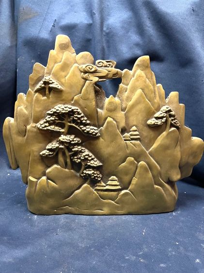 รูปปั้น แพะภูเขา ทองเหลือง สะสม รูปที่ 6