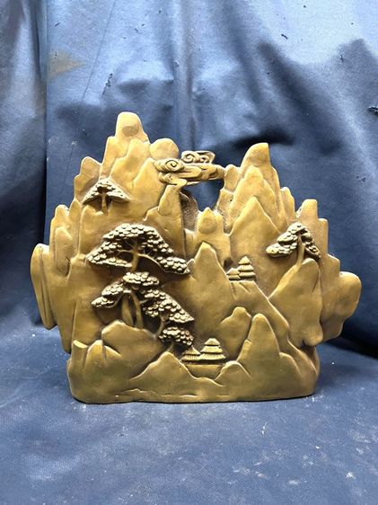 รูปปั้น แพะภูเขา ทองเหลือง สะสม รูปที่ 5