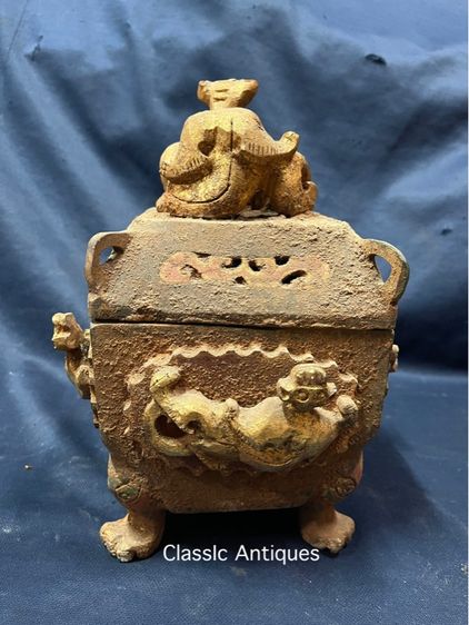 กระถางกำยาน หินแกะสลักสะสม รูปที่ 5