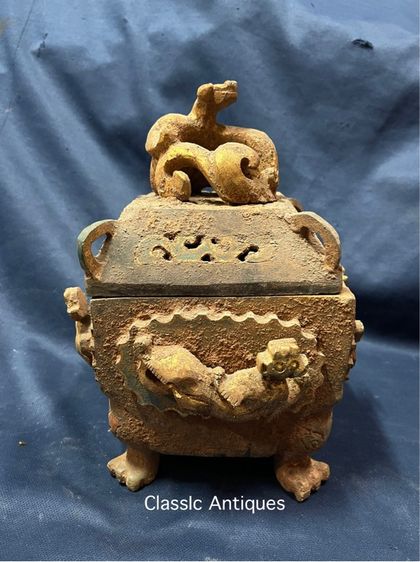 กระถางกำยาน หินแกะสลักสะสม