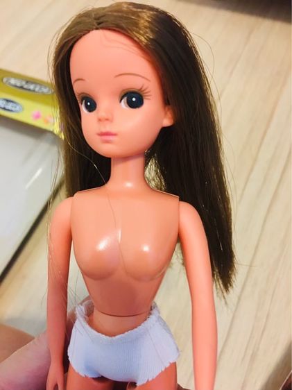 neo licca rockin girl vintage doll Japan ผิวแทน รูปที่ 8
