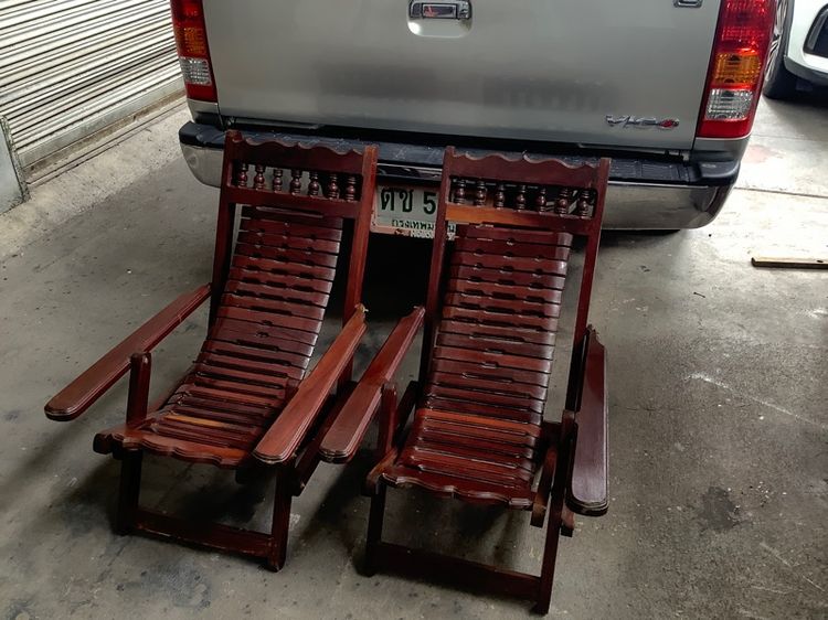 น้ำตาล เก้าอี้พับ อื่นๆ ขายเก้าอี้นอนเล่นเด็ก1คู่ไม้มะฆ่า