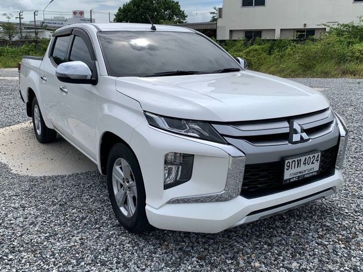 Mitsubishi Triton 2020 All New Double Cab 2.5 GLX Pickup ดีเซล ไม่ติดแก๊ส เกียร์ธรรมดา ขาว รูปที่ 3