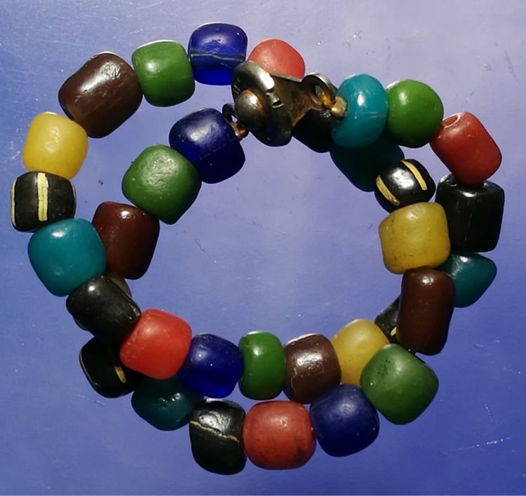 ลูกปัดทวารวดี(ร้อยเป็นสร้อยข้อมือ) แท้ทุกเม็ด พบที่ย่านเมืองทวารวดีจันเสน รูปที่ 4