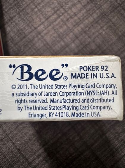 ไพ่ Bee 🐝 No. 92 แท้จาก USA 🇺🇸  รูปที่ 4