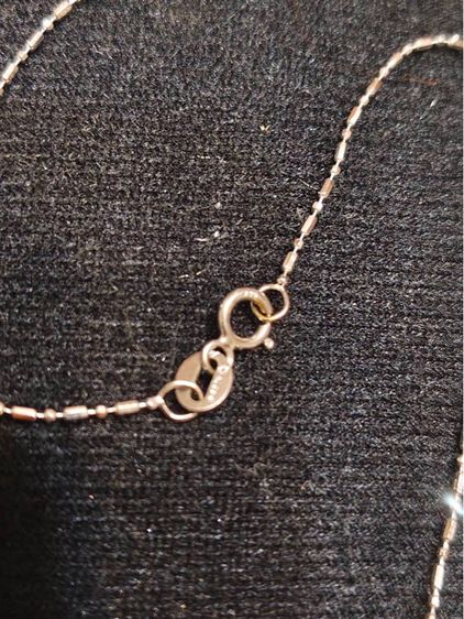 สร้อยคอทองคำขาวพร้อมจี้เพชร รูปที่ 5