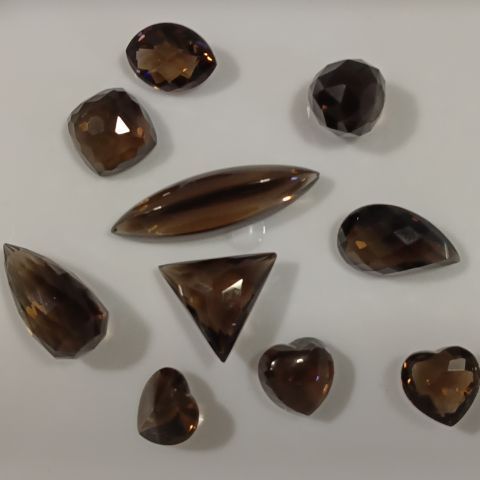 เทาเข้ม พลอยSmoky Quartz (สโมกี้ควอตซ์) พลอยแท้