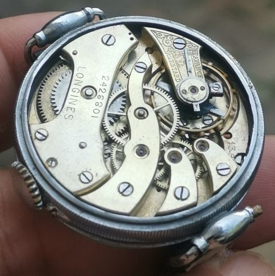 นาฬิกา Vintage Longines Trench Watch Cal.13.82 (Years 1910) หน้ากระเบื้อง เข็มบลูสตีล ไขลาน หายากมาก แบ่งปันถูกที่สุดหลักพันครับ รูปที่ 11