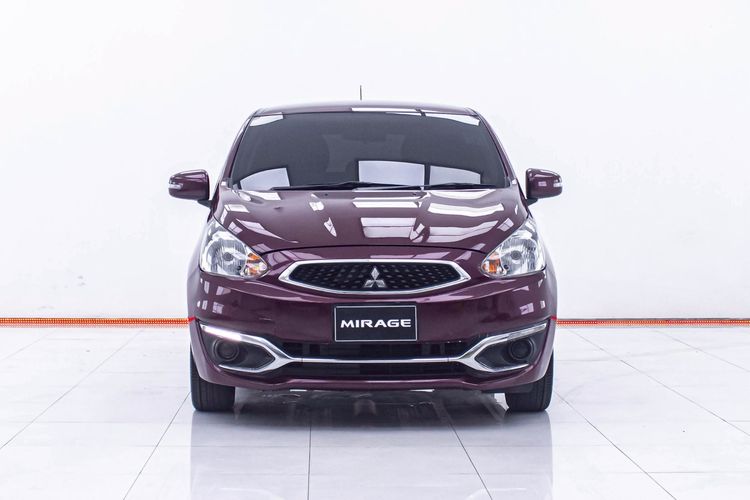 Mitsubishi Mirage 2017 1.2 GLX Sedan เบนซิน ไม่ติดแก๊ส เกียร์ธรรมดา แดง รูปที่ 4
