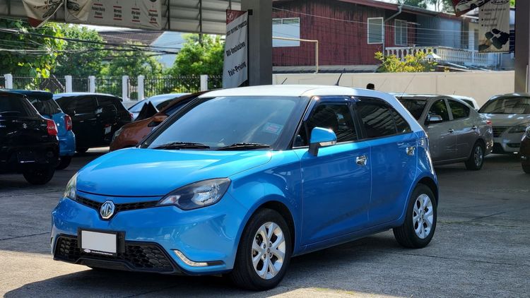 รถ MG MG3 1.5 D สี ฟ้า