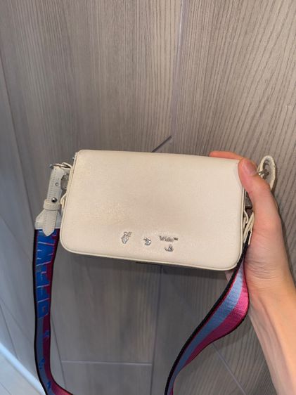 Off-White mini clip flap bag rainbow white รูปที่ 2