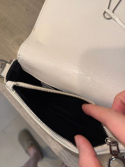 Off-White mini clip flap bag rainbow white รูปที่ 4