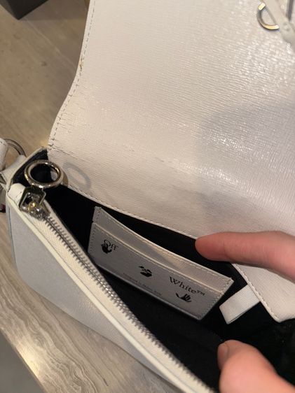 Off-White mini clip flap bag rainbow white รูปที่ 5