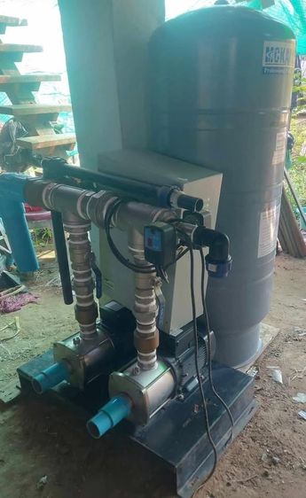 ขายถูก ปั๊มน้ำอัตโนมัติคู่ BOOSTER 3.0Hp 220V ถัง 300L