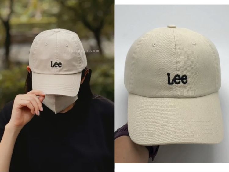 หมวก Lee สีครีม  โลโก้ Lee classic brand  แท้ 💯 รูปที่ 8
