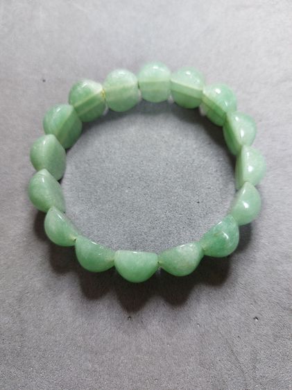 สร้อยข้อมือหยกพม่าแท้ สีเขียวสวยงามมาก รูปที่ 7