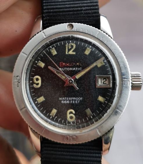 นาฬิกา Vintage ​Bulova​ Diver​ 666​ Feet​ ระบบ Automatic หายากๆราคาแบ่งปันครับ รูปที่ 2