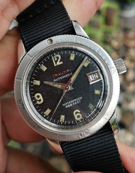 เงิน อื่นๆ นาฬิกา Vintage ​Bulova​ Diver​ 666​ Feet​ ระบบ Automatic หายากๆราคาแบ่งปันครับ