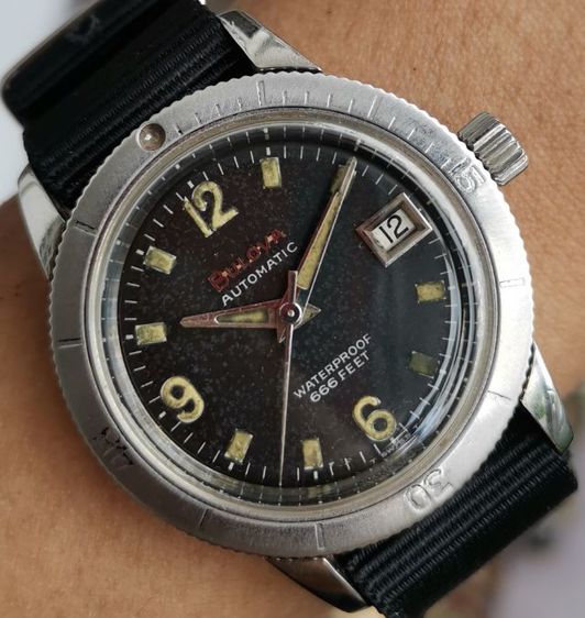 นาฬิกา Vintage ​Bulova​ Diver​ 666​ Feet​ ระบบ Automatic หายากๆราคาแบ่งปันครับ รูปที่ 5