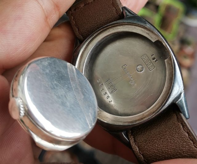 นาฬิกา Vintage Eberhard Chaux-De-Fonds Hermetic Case By (FFBA) Sterling 925 ไขลาน ที่สุดของความหายาก ราคาแบ่งปันครับ รูปที่ 10