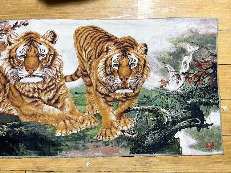 ภาพปัก เสือคู่ ผืนยาวสะสม รูปที่ 11