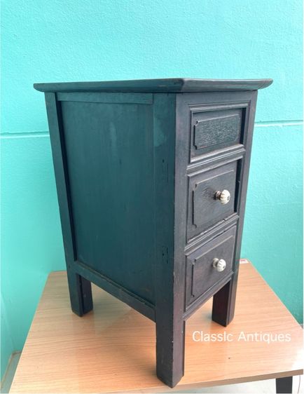 ตู้เก็บเงิน ไม้สักโบราณ เก่าสะสม A2 รูปที่ 6