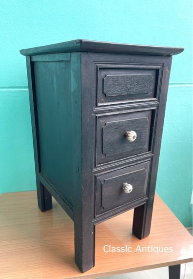 ตู้เก็บเงิน ไม้สักโบราณ เก่าสะสม A2