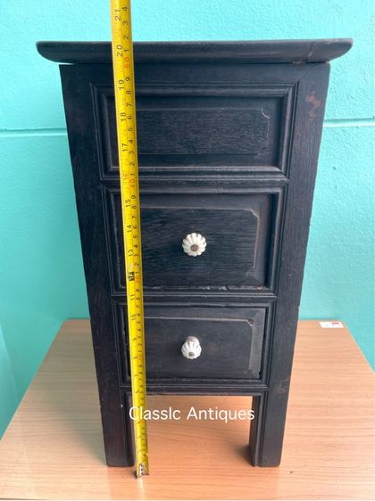 ตู้เก็บเงิน ไม้สักโบราณ เก่าสะสม A2 รูปที่ 16