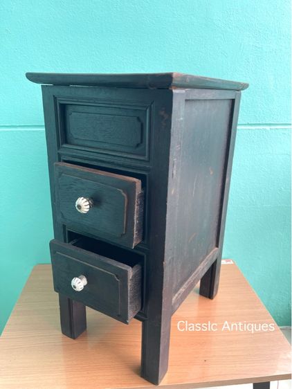 ตู้เก็บเงิน ไม้สักโบราณ เก่าสะสม A2 รูปที่ 12