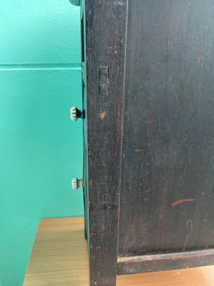 ตู้เก็บเงิน ไม้สักโบราณ เก่าสะสม A2 รูปที่ 10