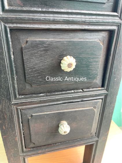 ตู้เก็บเงิน ไม้สักโบราณ เก่าสะสม A2 รูปที่ 4