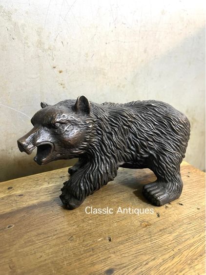 รูปปั้น หมี ทองเหลืองสะสม รูปที่ 2