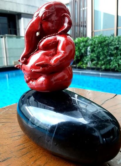 พระพิฆเนศ สงบสุข หล่อบรอนซ์ หมายเลขที่ 6 สวยงามมาก รูปที่ 16