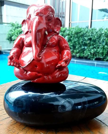 พระพิฆเนศ สงบสุข หล่อบรอนซ์ หมายเลขที่ 6 สวยงามมาก รูปที่ 10