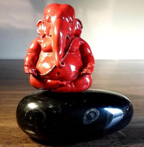 พระพิฆเนศ สงบสุข หล่อบรอนซ์ หมายเลขที่ 6 สวยงามมาก รูปที่ 12