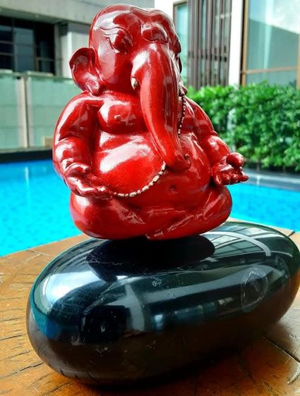 พระพิฆเนศ สงบสุข หล่อบรอนซ์ หมายเลขที่ 6 สวยงามมาก รูปที่ 3