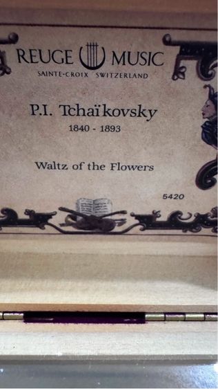 Antique Reuge 18 Note Music Box Switzerlandกล่องดนตรีโบราณ Reuge 18 Note  รูปที่ 7